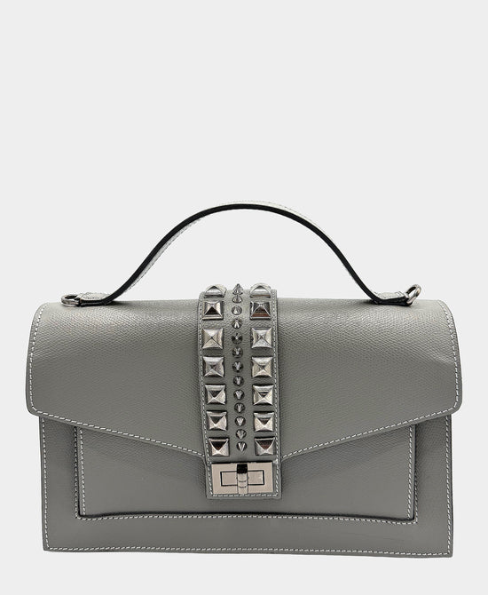 Leather Handbag w/ Studs view 