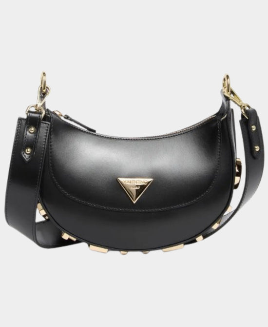 Leather Crossbody Bag w/ Metal Logo view 