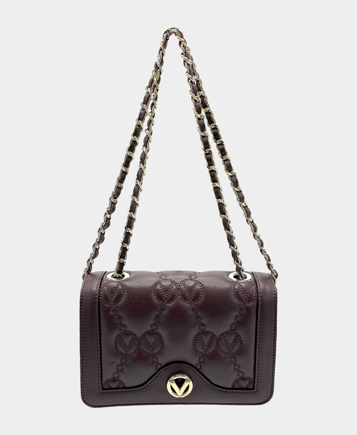 Leather Monogram Logo Crossbody Bag view 2