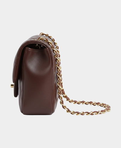 Leather Monogram Handbag w/ Studs image 2