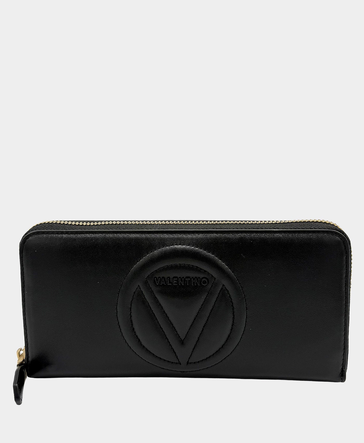 Leather Wallet w/ Stitched Logo view 1