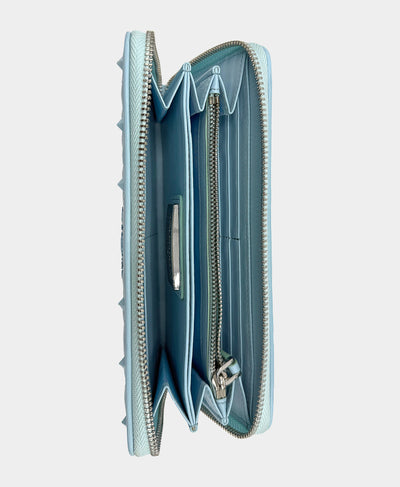 Leather Monogram Wallet w/ Studs image 2