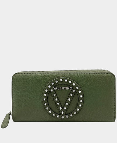 Leather Wallet w/ Studded Logo image 2