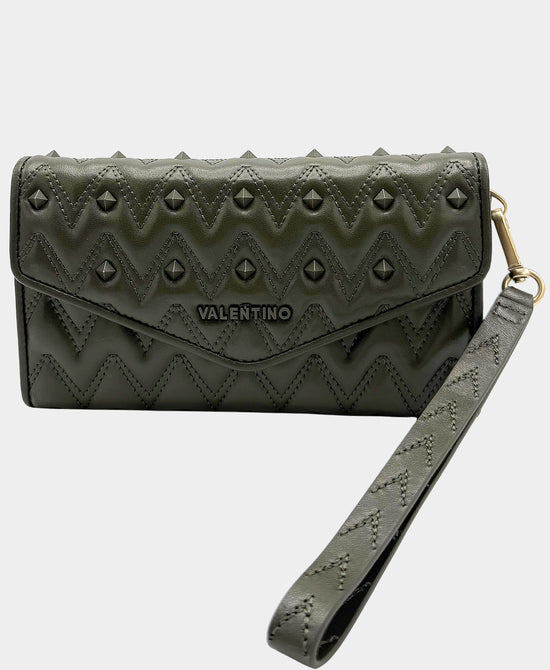 Leather Monogram Wristlet w/ Studs view 