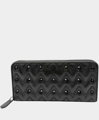 Leather Monogram Wallet w/ Studs image 1