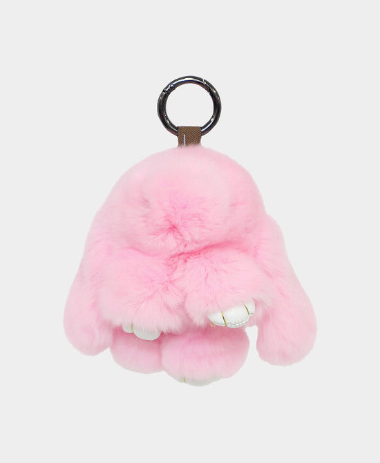 
Fur Bunny Bag Charm/Key Chain in PINK view 1