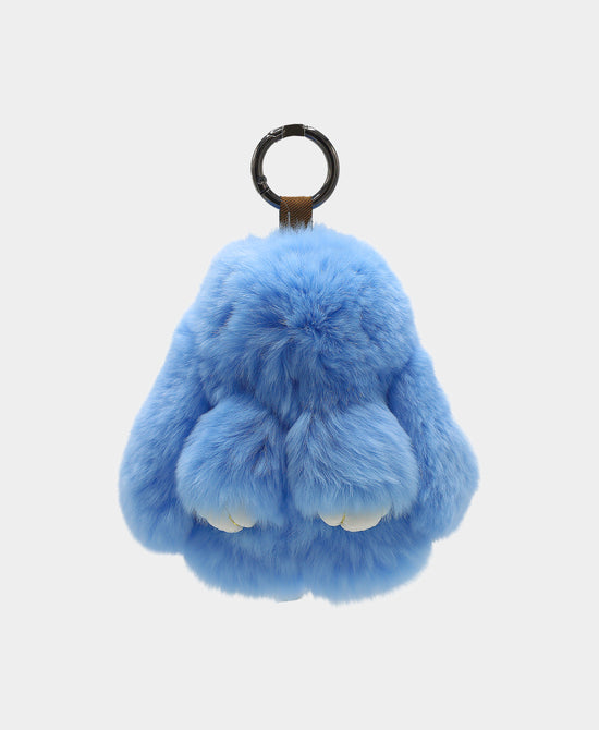 
Fur Bunny Bag Charm/Key Chain in LIGHT BLUE view 1
