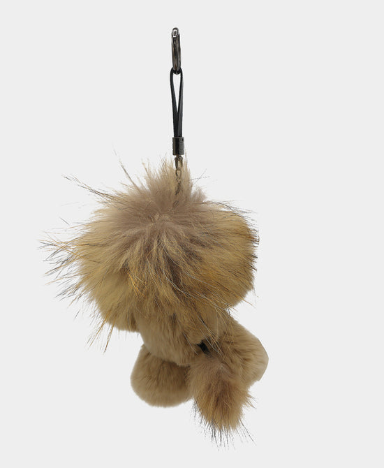 
Fur Lion Bag Charm/Key Chain in TAUPE view 2