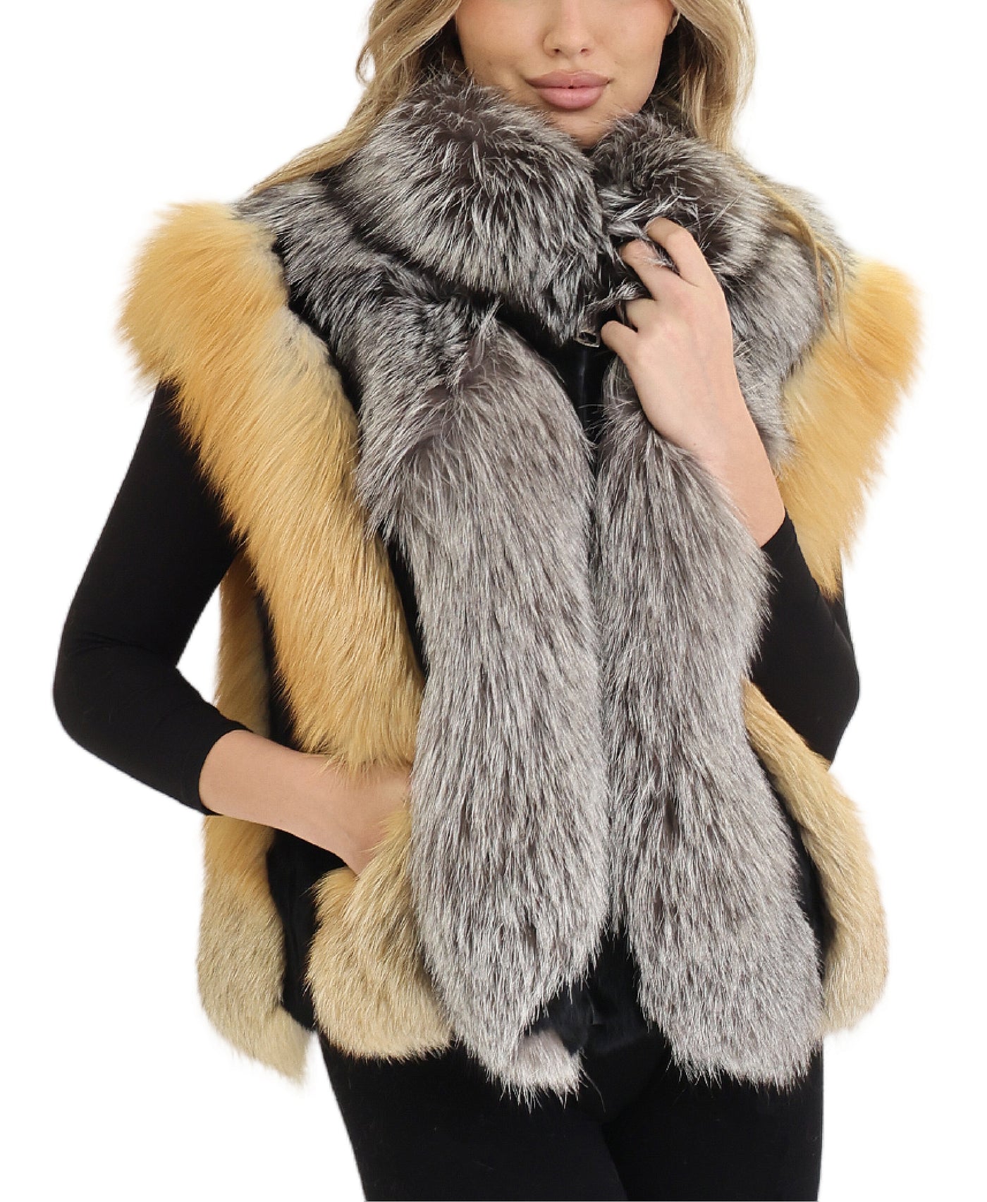 Fox Fur Vest view 1