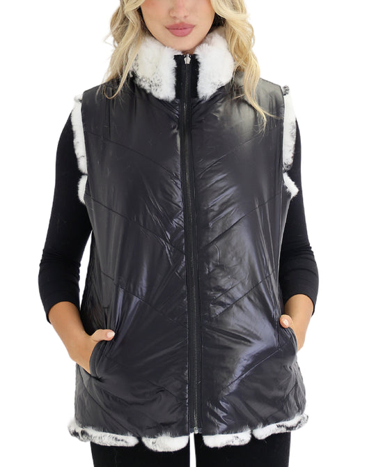 Reversible Fur Vest view 2