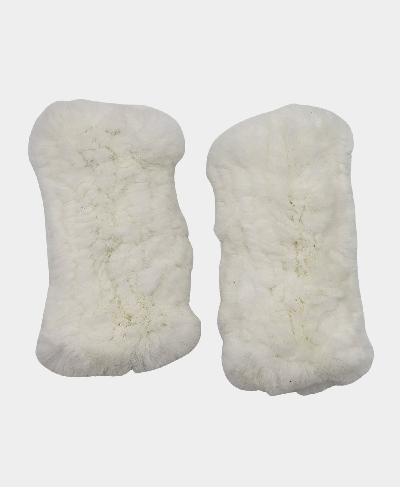 Knitted Fur Fingerless Gloves view 1