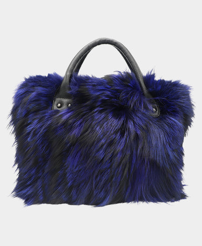 Fox Fur Satchel Handbag image 1