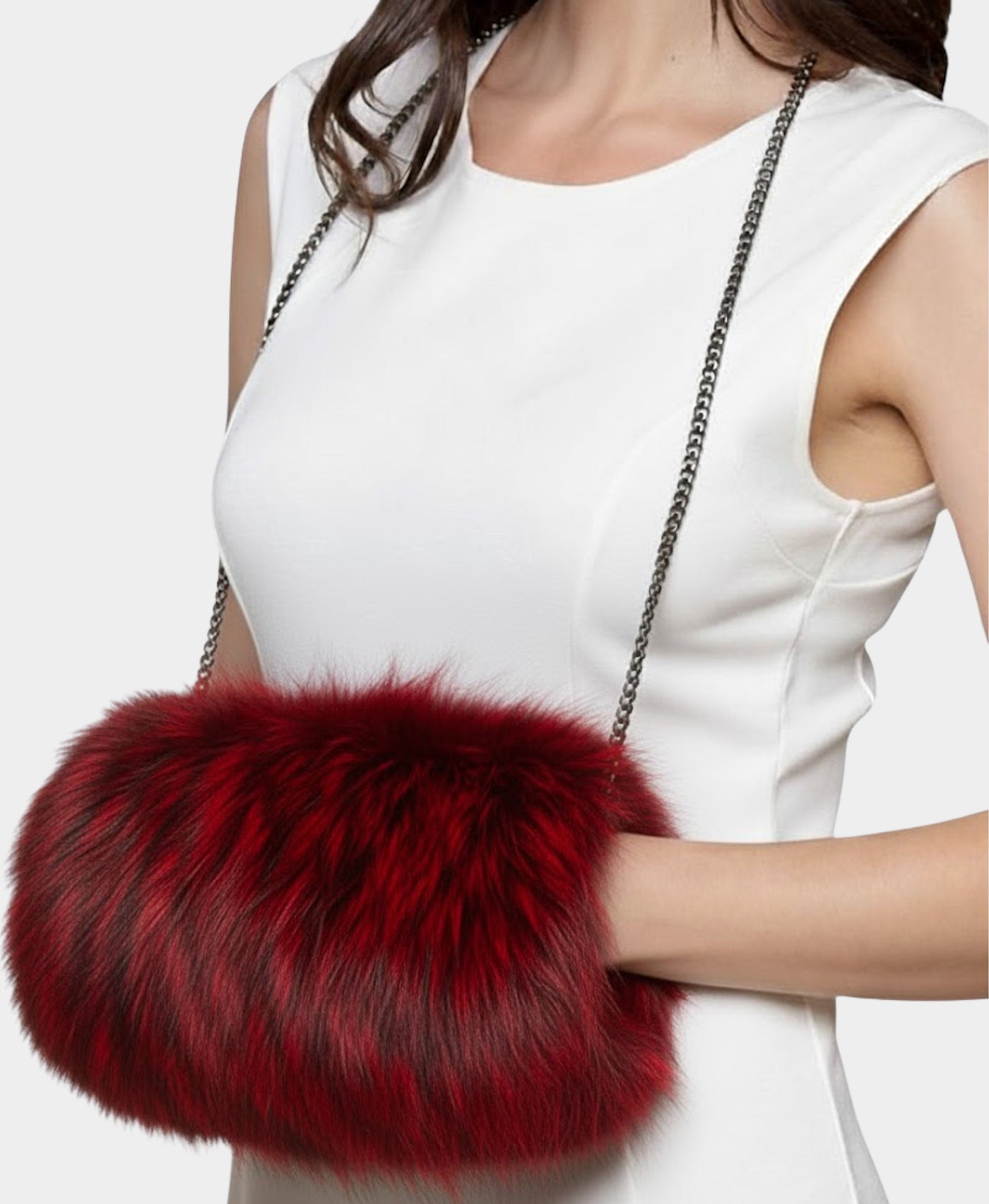 Fox Fur Crossbody Bag & Hand Muff Warmer view 5