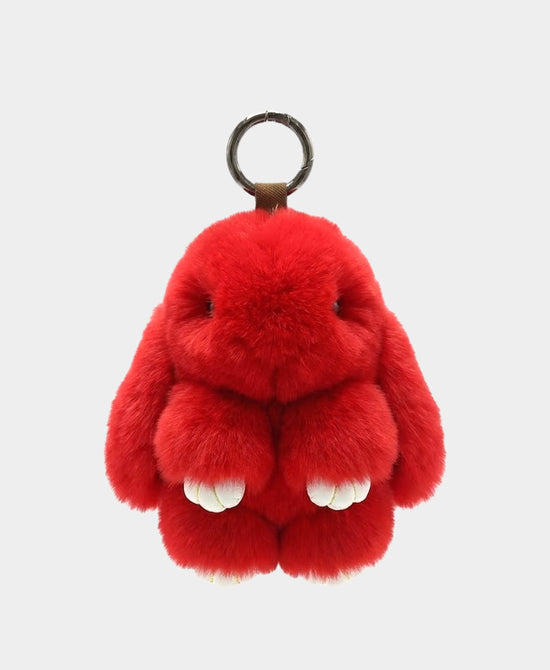 Rex Rabbit Fur Bag Charm/Key Chain view 