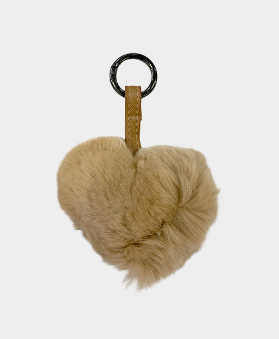 Fur Heart Bag Charm/Key Chain view 
