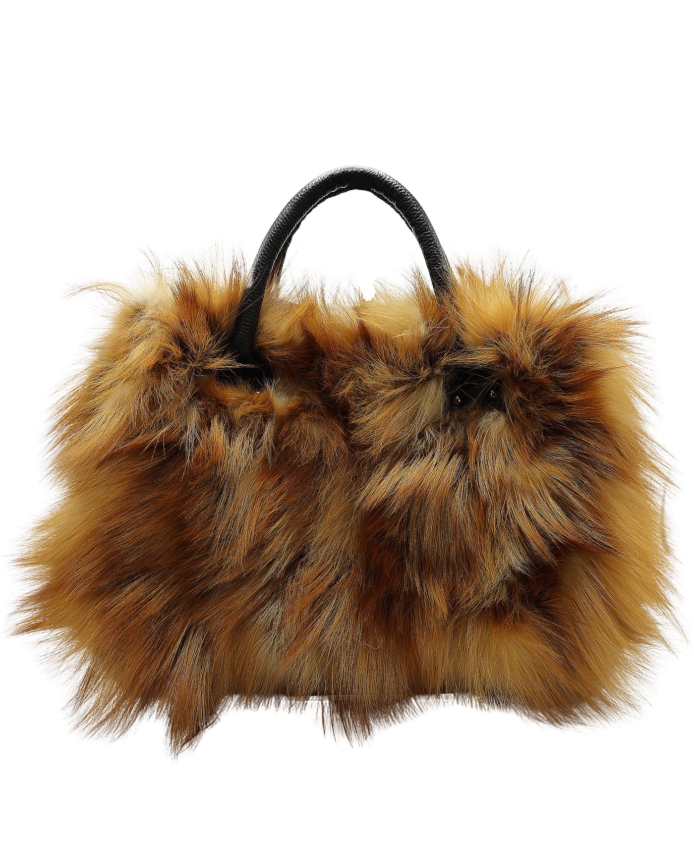 Fox Fur Satchel Handbag view 1