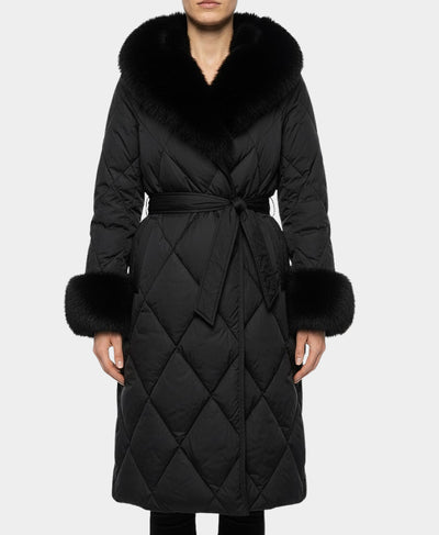 フォックスのコート Quilted Coat w/ Fox Fur Trim – FOX'S - Online