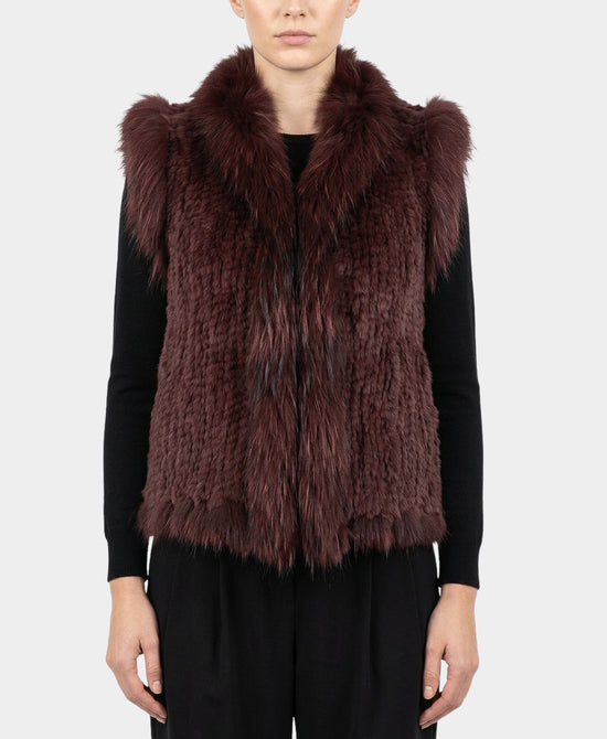 Knitted Fur Vest view 