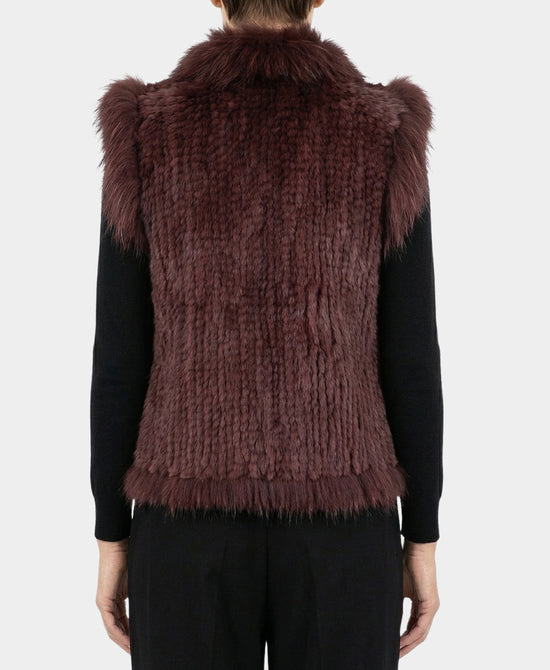 Knitted Fur Vest view 