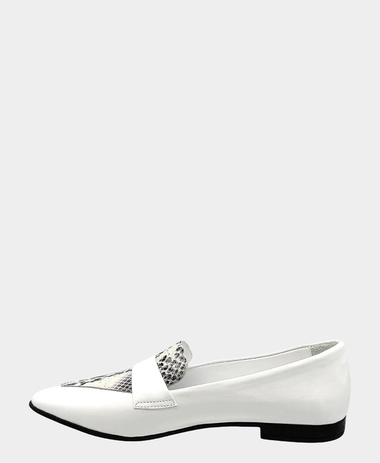 
Leather Animal Print Loafer in BLACK/WHITE view 2
