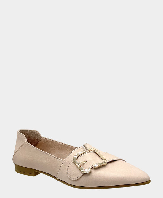 
Leather Buckle Loafer in LIGHT PINK view 1