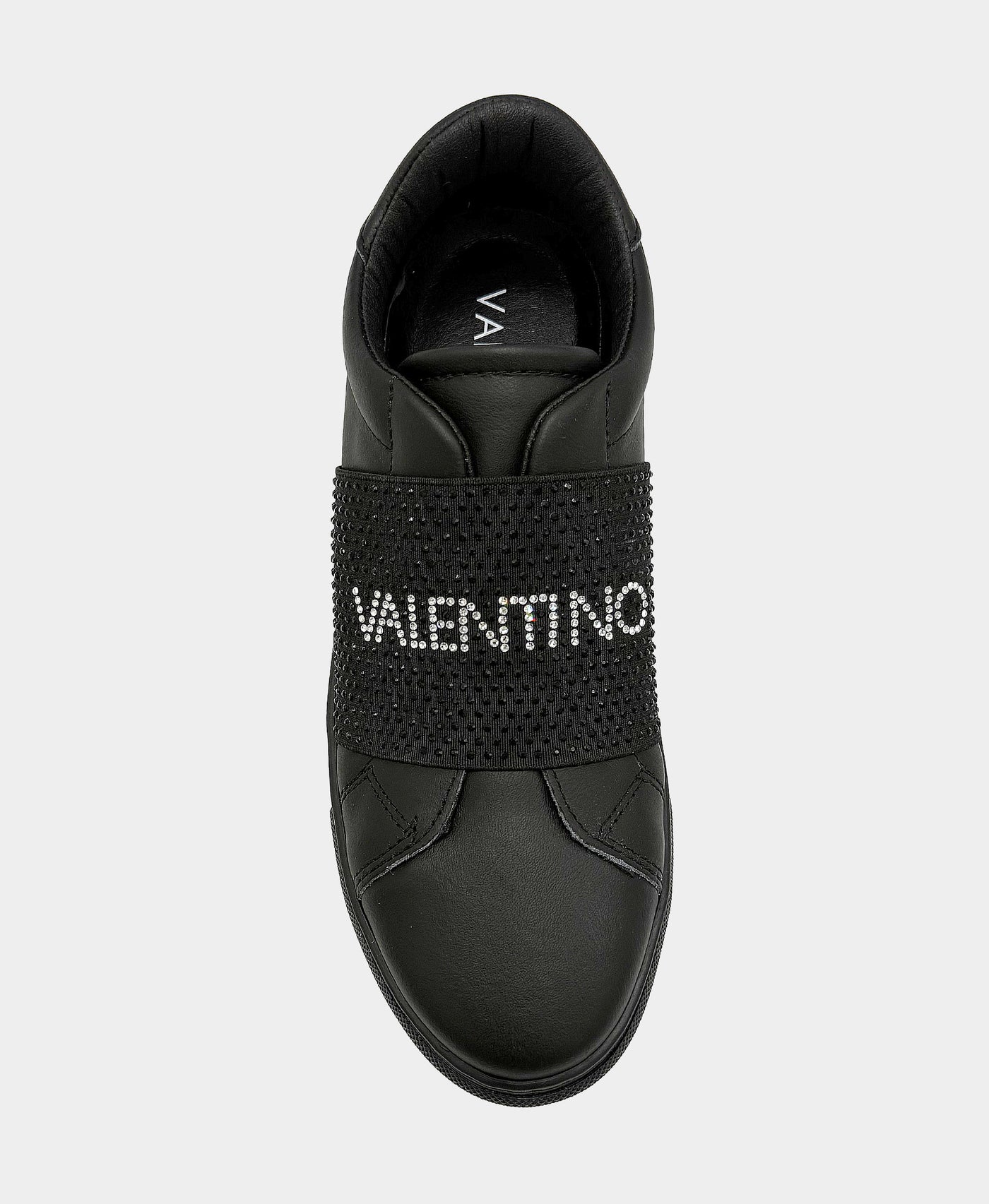 Leather Sneaker w/ Crystals view 2