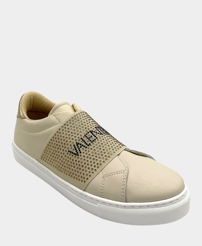 Leather Sneaker w/ Crystals image 1