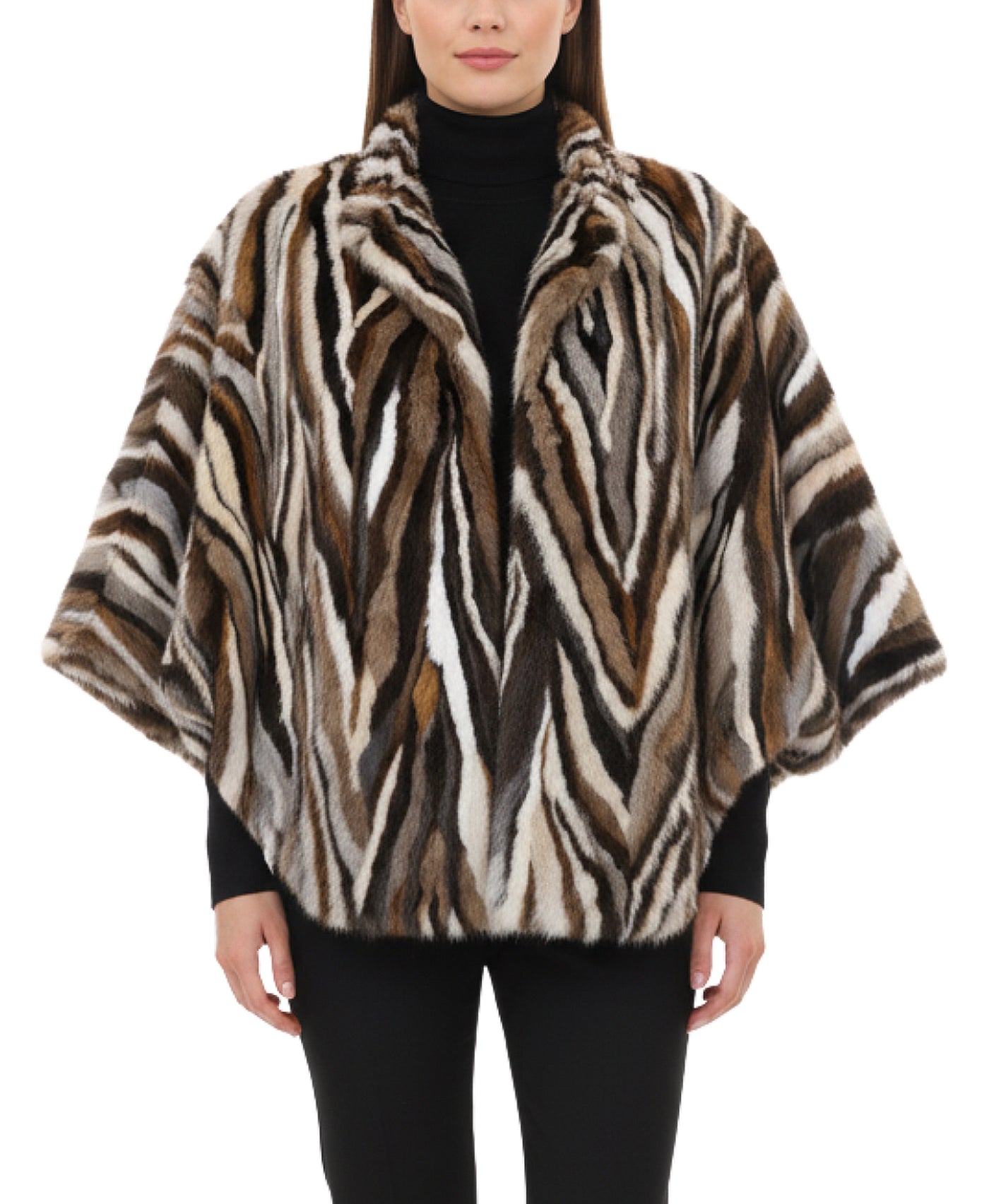 Mink Cape w/ Dolman Sleeves view 2
