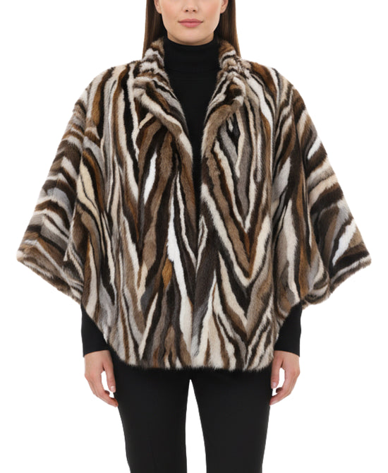 Mink Cape w/ Dolman Sleeves view 