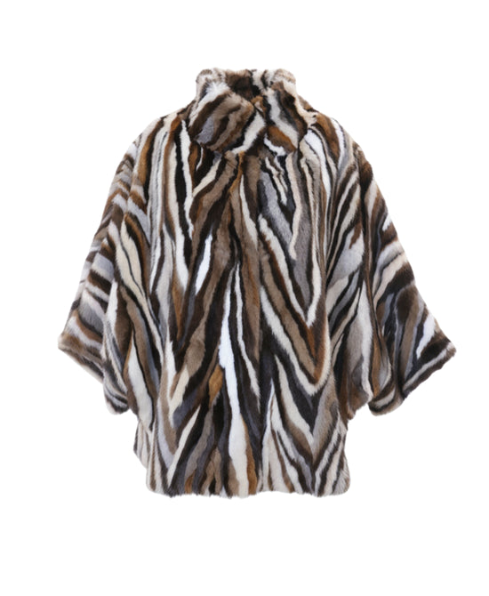 Mink Cape w/ Dolman Sleeves view 