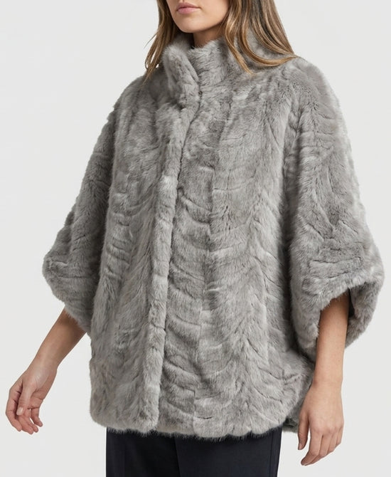 
Mink Cape in GREY view 1