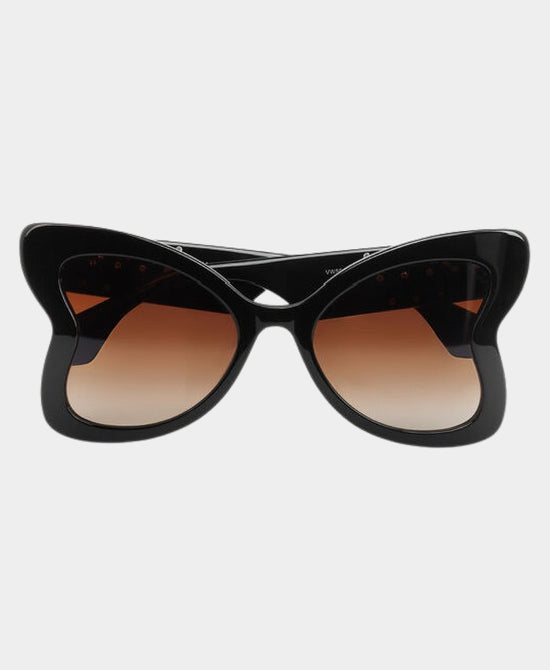 
Side Heart Sunglasses in BLACK view 2