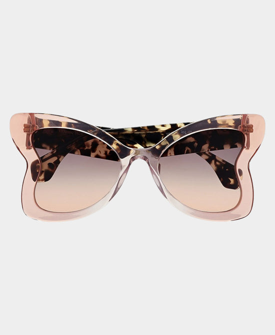 
Side Heart Sunglasses in GLOSS PINK view 2