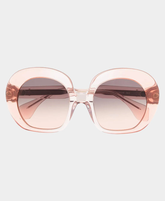 
Oversized Round Sunglasses in LIGHT PINK view 2