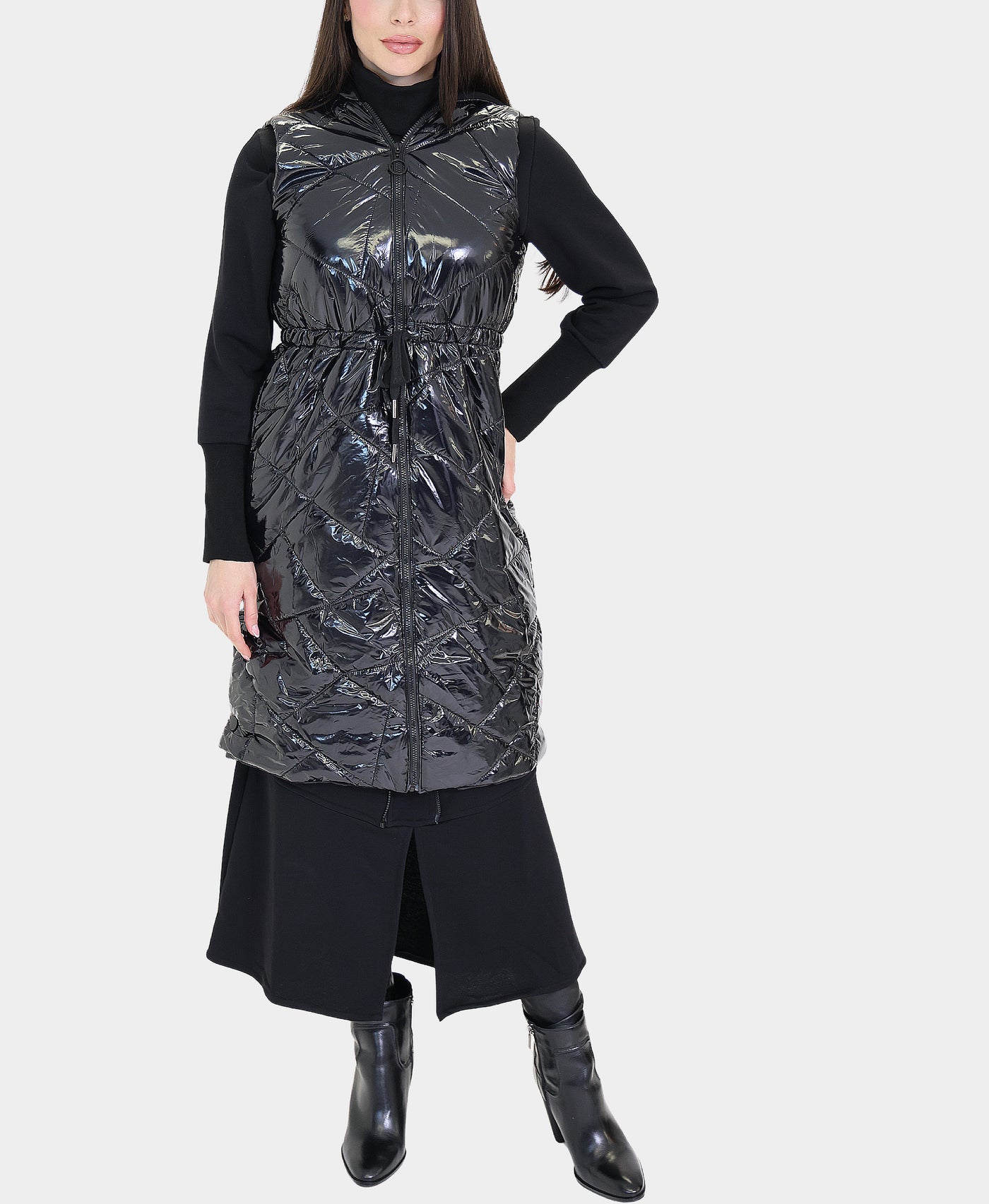 Dress w/ Puffer Vest - 2 Pc Set view 3