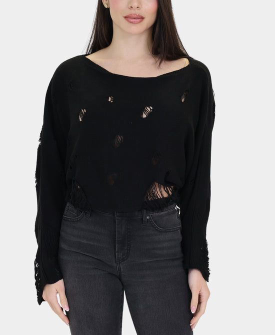 Distressed Sweater view 