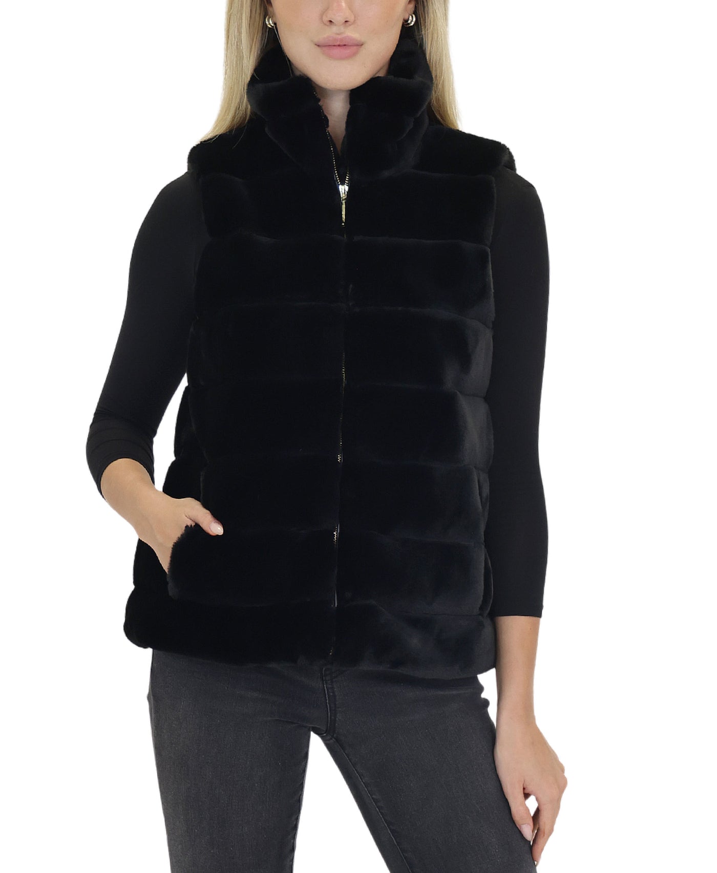 Faux Fur Vest view 1