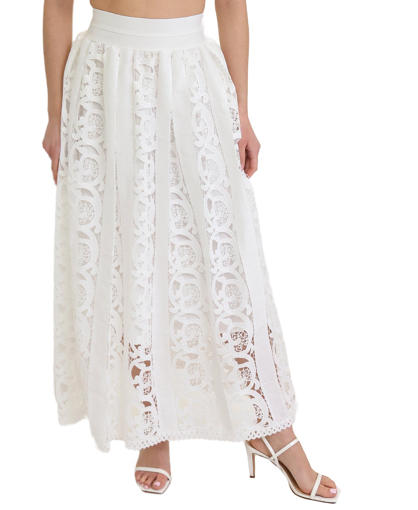 Crochet Lace Maxi Skirt view 1