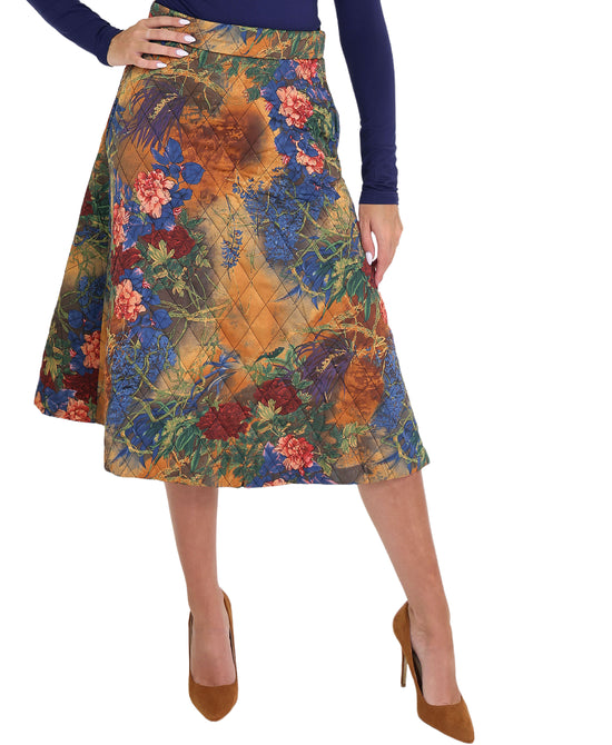 Printed Midi Skirt view 