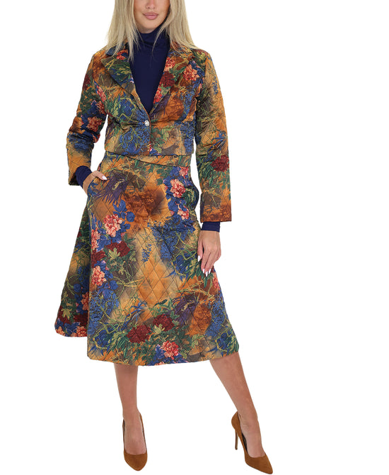 Printed Midi Skirt view 