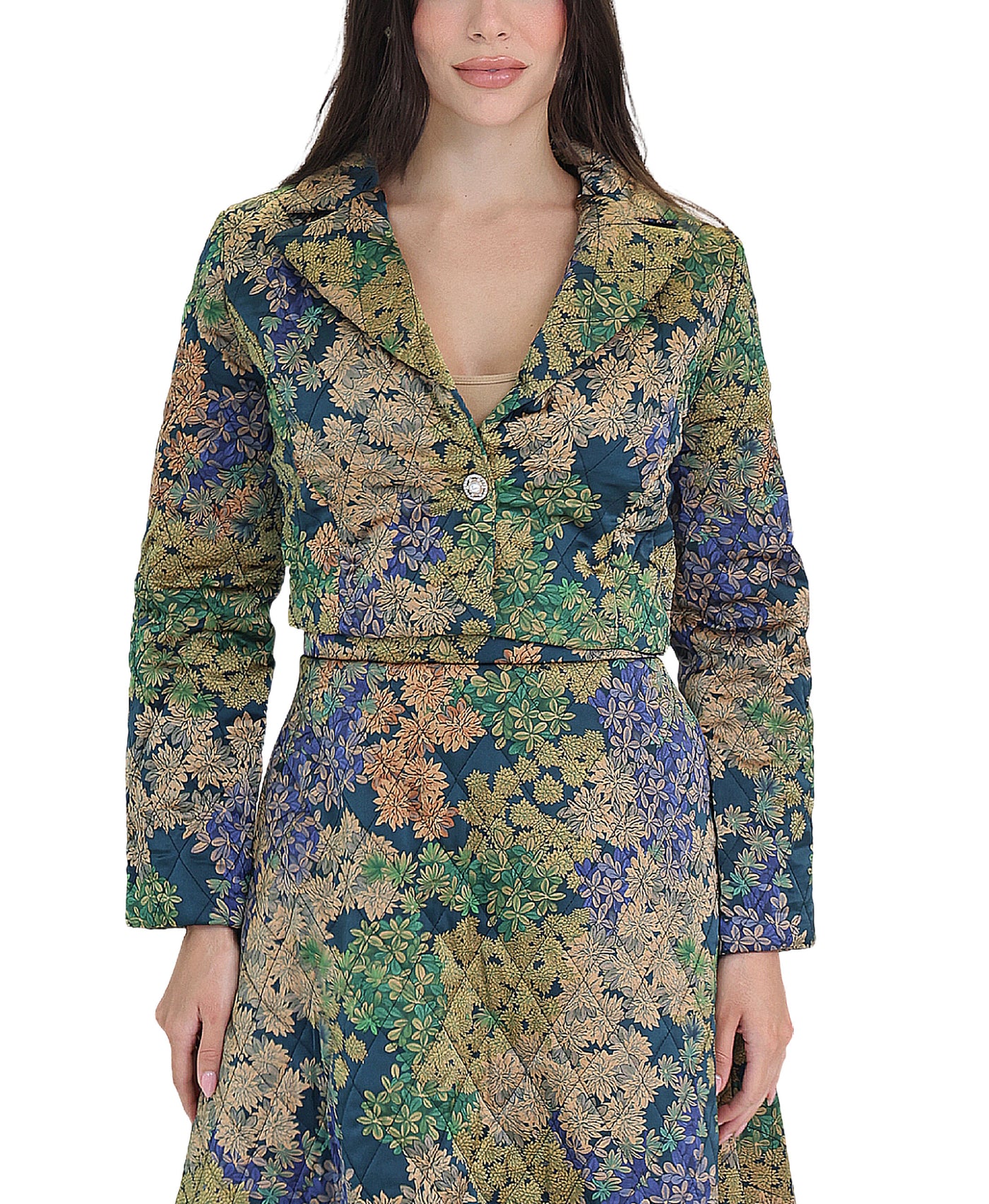 Printed Crop Jacket view 1