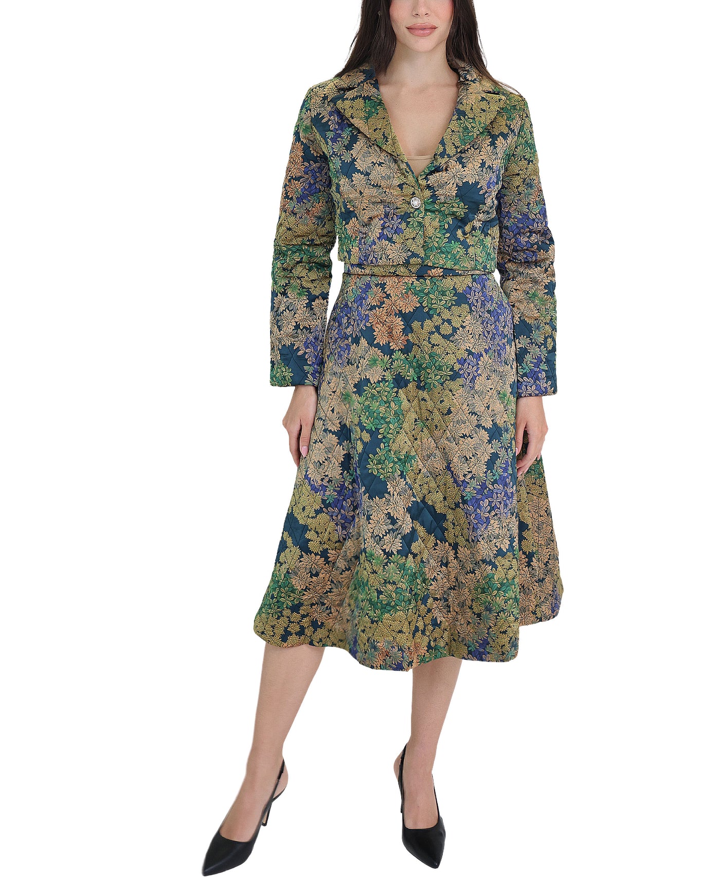 Printed Crop Jacket view 2
