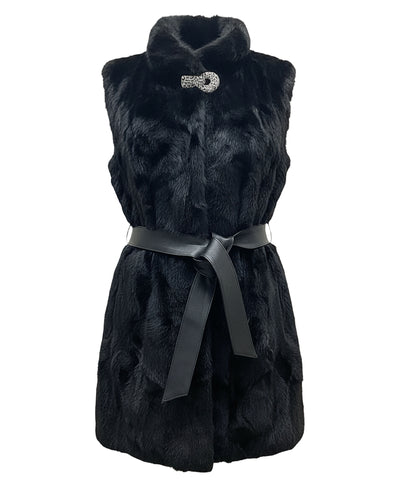 Mink Fur Vest w/ Embellished Detail image 1