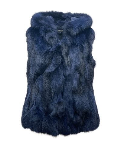 Fox Fur Vest w/ Hood image 1
