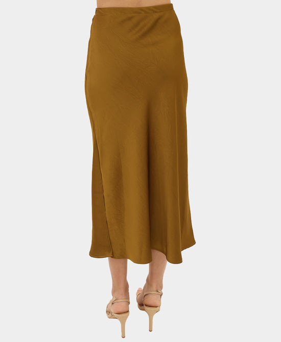 Satin Midi Skirt view 2