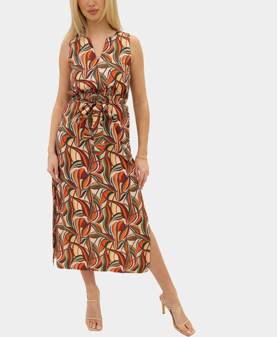 Printed Midi Dress view 1