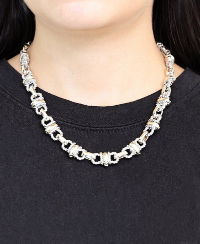 Two Tone Chain Necklace image 1