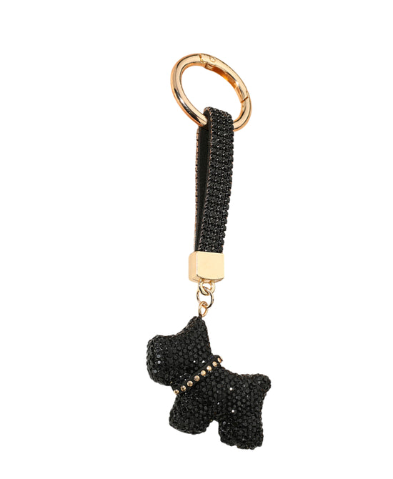 Crystal Dog Keychain/Bag Charm view 