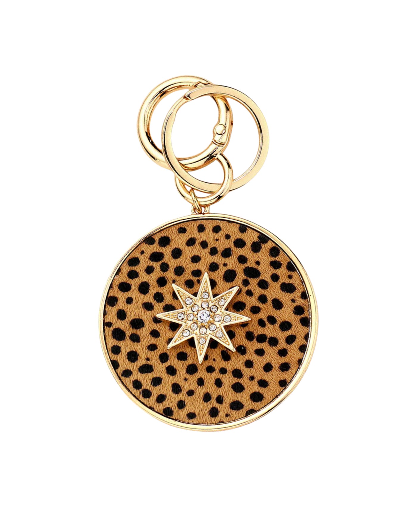 Cheetah Print Keychain/Bag Charm view 1