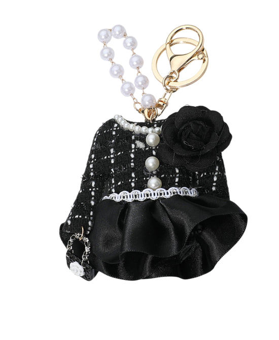Tweed Dress Keychain/Bag Charm view 